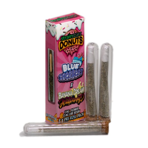 StrainStarz Donuts Blue Sherbet x Banana Cream Jealousy - Image 4